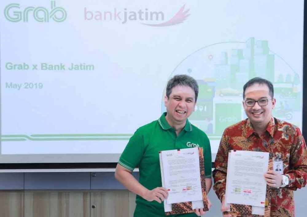 Bank Jatim dan Grab Jalin Kerjasama Layanan Jasa Keuangan