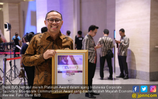 Bank BJB Raih Platinum Award Indonesia Corporate Secretary & Corporate Communication Award