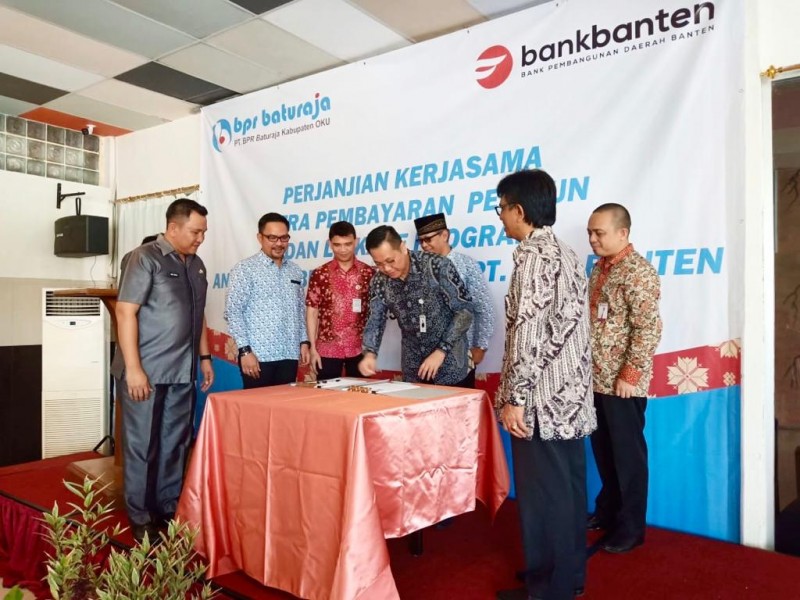  Bank Banten Jalin Kemitraan Dengan BPR Baturaja dalam Melayani Pensiunan