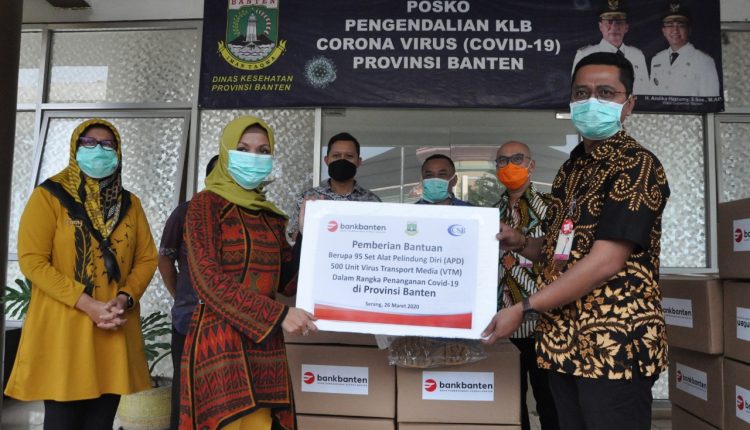 Bank Banten bantu 500 VTM dan 95 APD untuk tangani COVID-19